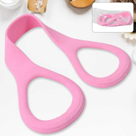 Wukusy silicone resistance band for fitness, elastic stretch health care tool, used for strength training and flexibility exercises.