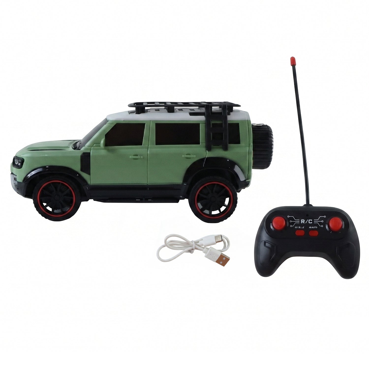 Wukusy high-speed RC racing car toy for kids and boys, shown in action with sleek design and vibrant colors.