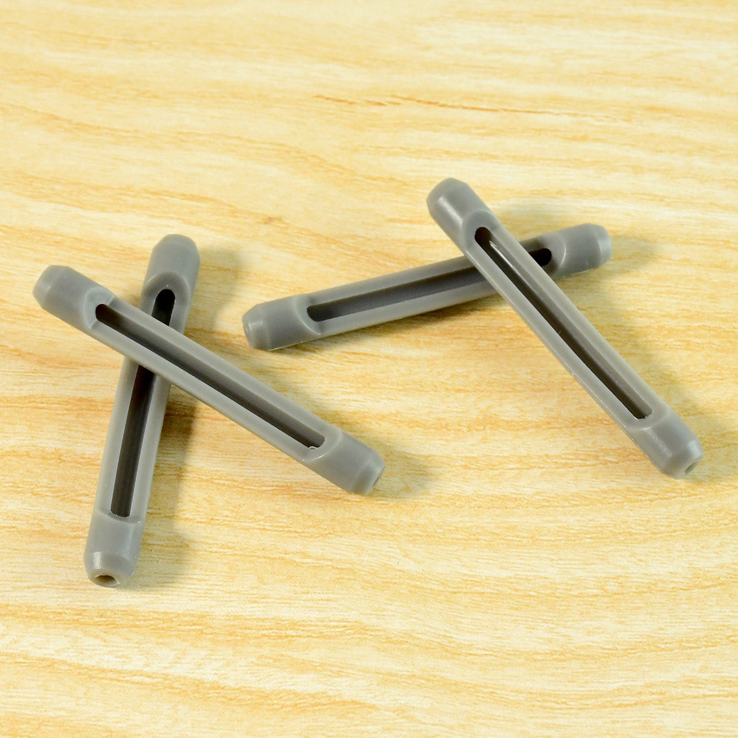Set of four Wukusy anti-slip eyeglass temple tip sleeves, soft rubber grips for comfortable, secure glasses fit.
