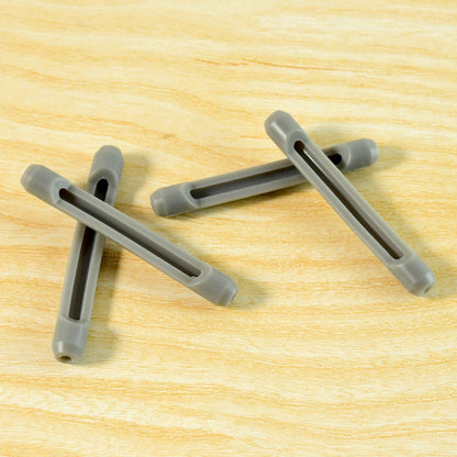 Set of four Wukusy anti-slip eyeglass temple tip sleeves, soft rubber grips for comfortable, secure glasses fit.