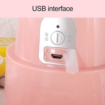 Wukusy foldable electric portable blender with stainless steel 6 blades, compact 500ml juicer for smoothies and drinks