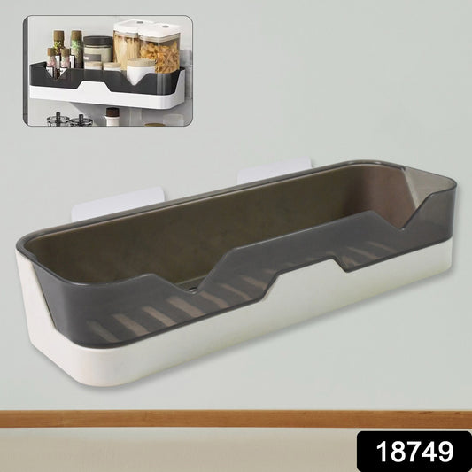 Wall mounted Wukusy plastic adhesive bathroom shower caddy shelf with open design, perfect for organizing toiletries
