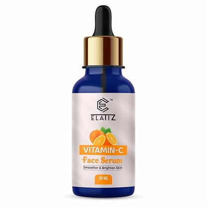 Drpshippr Vitamin C Face Serum with hyaluronic acid in a 30ml bottle for brightening and anti-aging skincare.