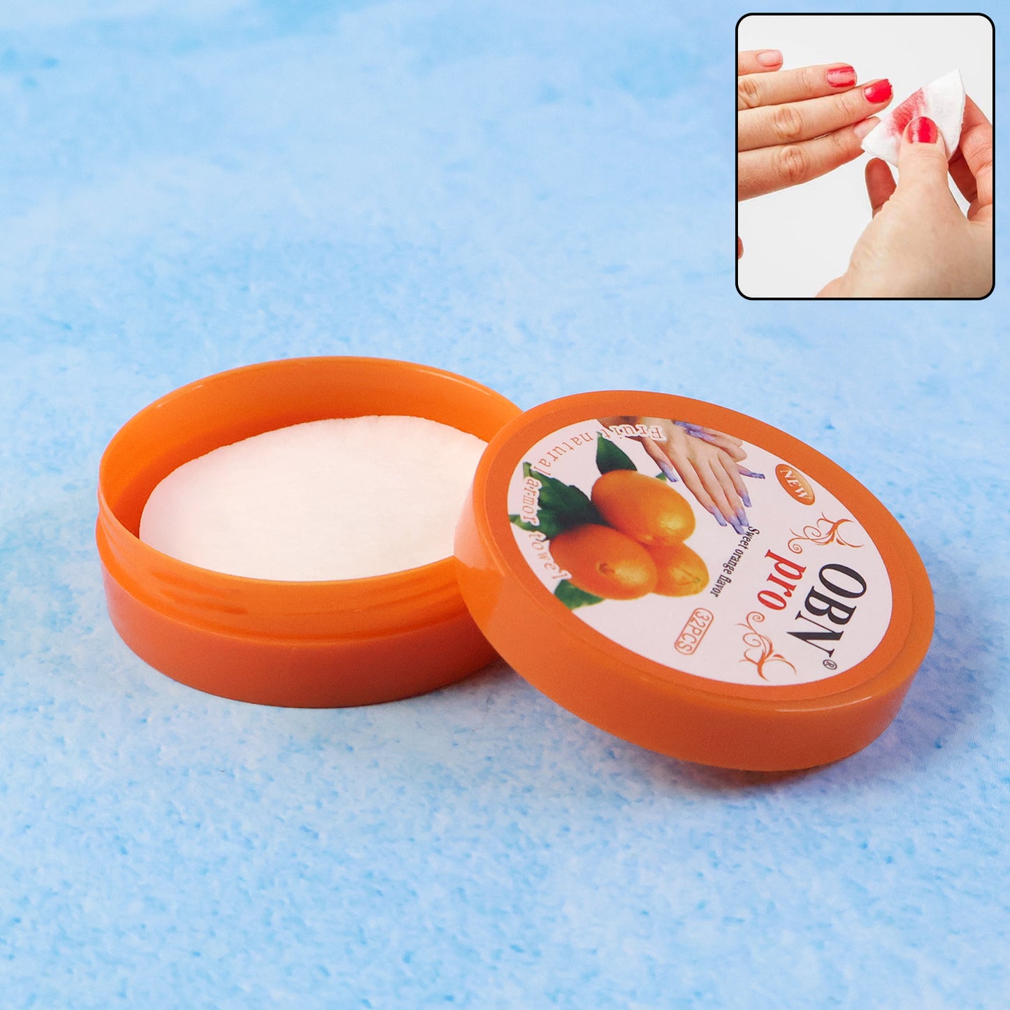 Wukusy Obi Pro Nail Polish Remover Wipes, health and beauty product, showing a single pack of convenient nail polish remover wipes.