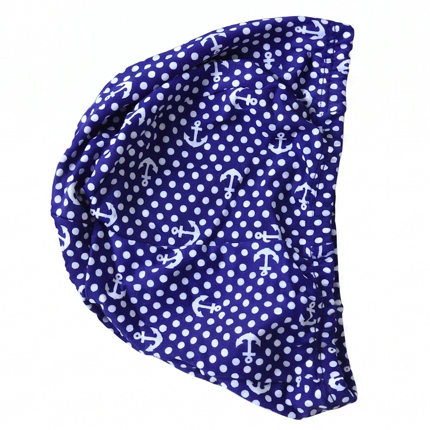 Stretchable swimming cap by Wukusy, shown in black, designed for comfortable fit and waterproof protection for swimmers.