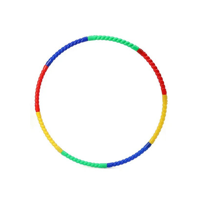 Wukusy 8020 Hoops Hula interlocking exercise ring for fitness, suitable for boys, girls, and adults, shown in use.