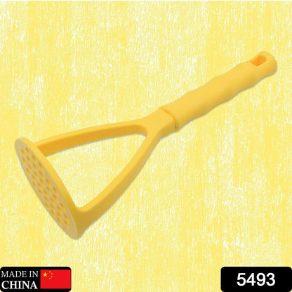 Wukusy 5493 kitchen food masher with ergonomic handle, ideal for potatoes, vegetables, fruits, and beans in home and kitchen use.