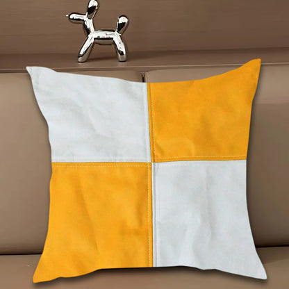 Wukusy soft decorative pillow cover for couch and bed, 50x50 cm, in neutral fabric perfect for sofa, chair, or bedroom decor.