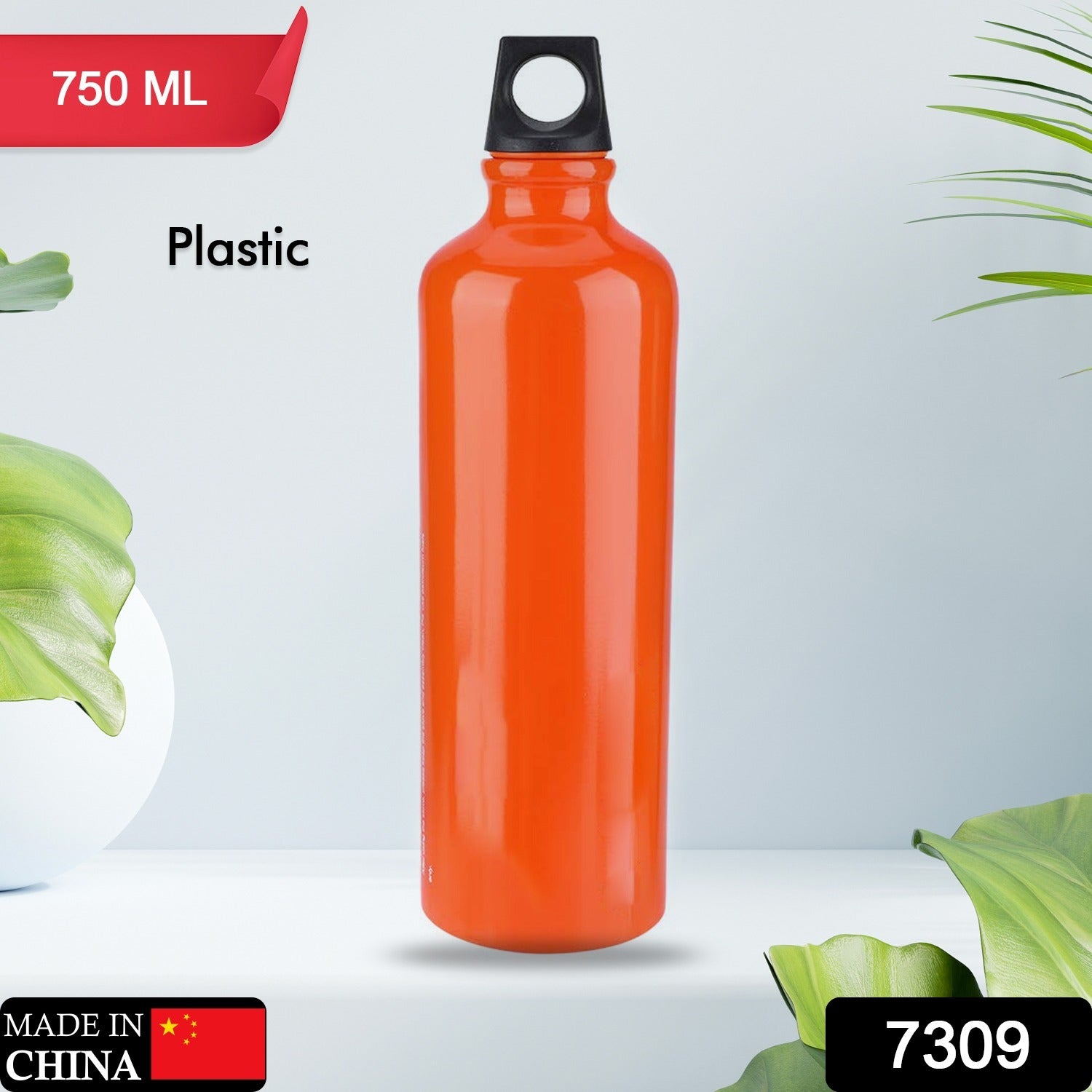 Wukusy 750ml high-quality plastic water bottle with screw cap, suitable for fridge, office, sports, gym, yoga, and school use