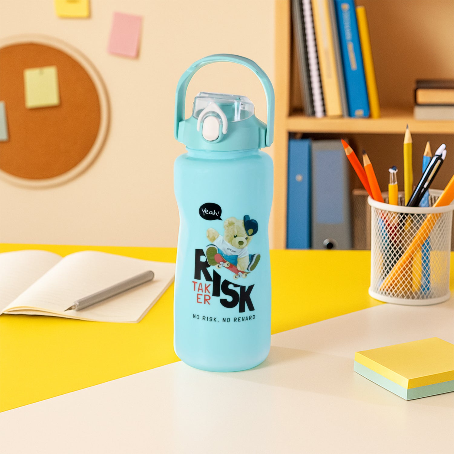 Wukusy Risk Taker printed water bottles set with 2000ml, 900ml, and 300ml containers for home improvement use