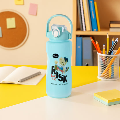 Wukusy Risk Taker printed water bottles set with 2000ml, 900ml, and 300ml containers for home improvement use