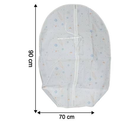 Wukusy multipurpose non-woven garment storage cover hanging over clothes in closet for protection and organization