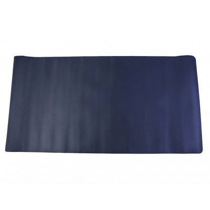 Large Wukusy leather finish desk mat and mouse pad showing smooth, premium leather surface and spacious 90x45 cm size.