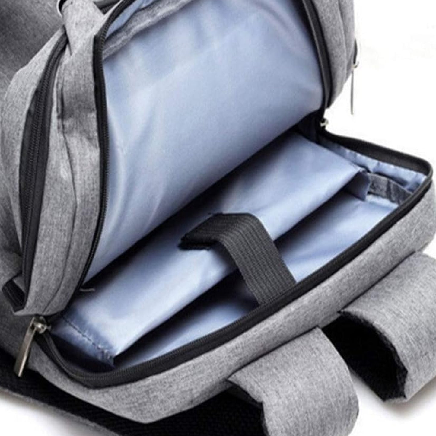 Wukusy laptop bag with adjustable shoulder strap, water-resistant design, multiple storage pockets, lightweight travel and office bag