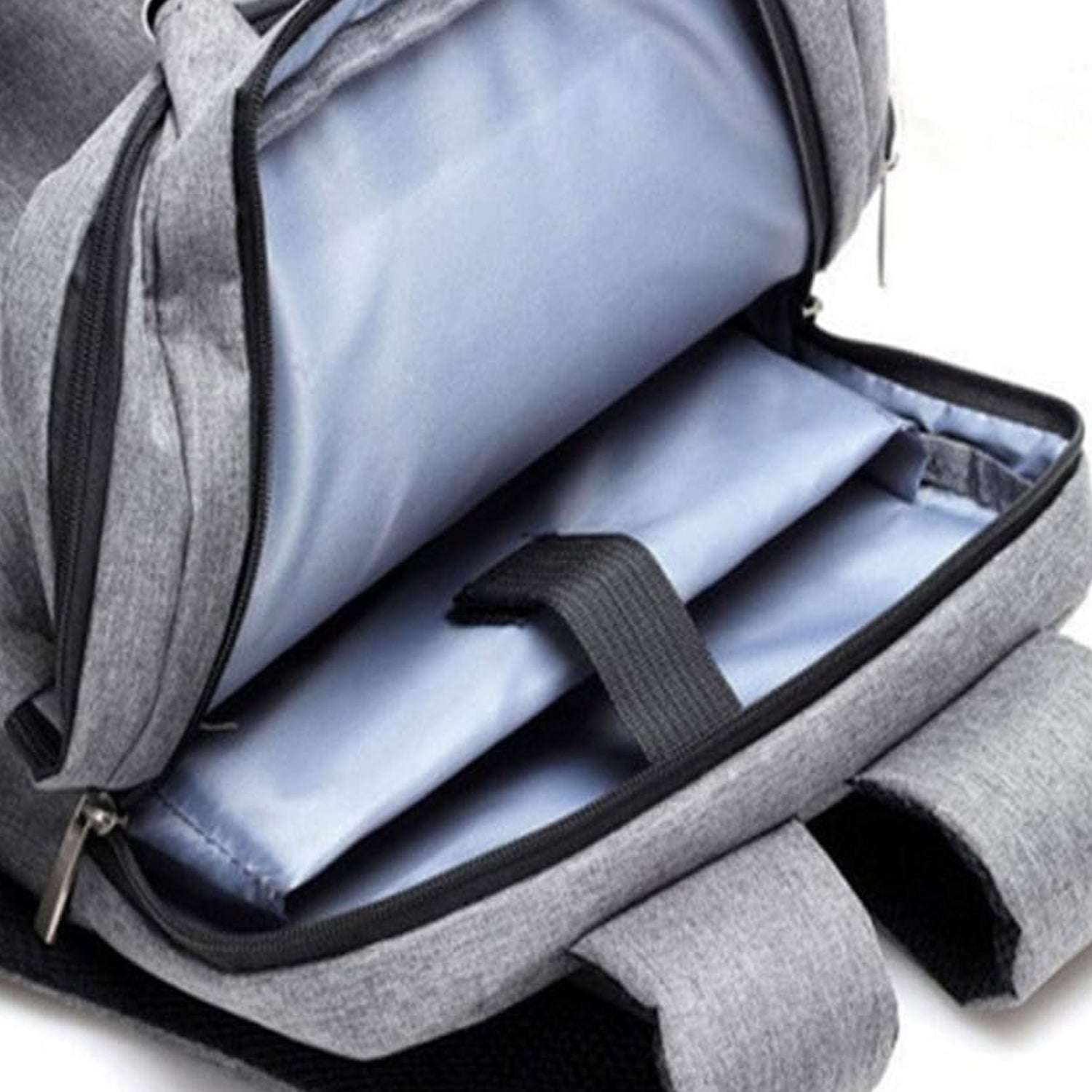 Wukusy laptop bag with adjustable shoulder strap, water-resistant design, multiple storage pockets, lightweight travel and office bag