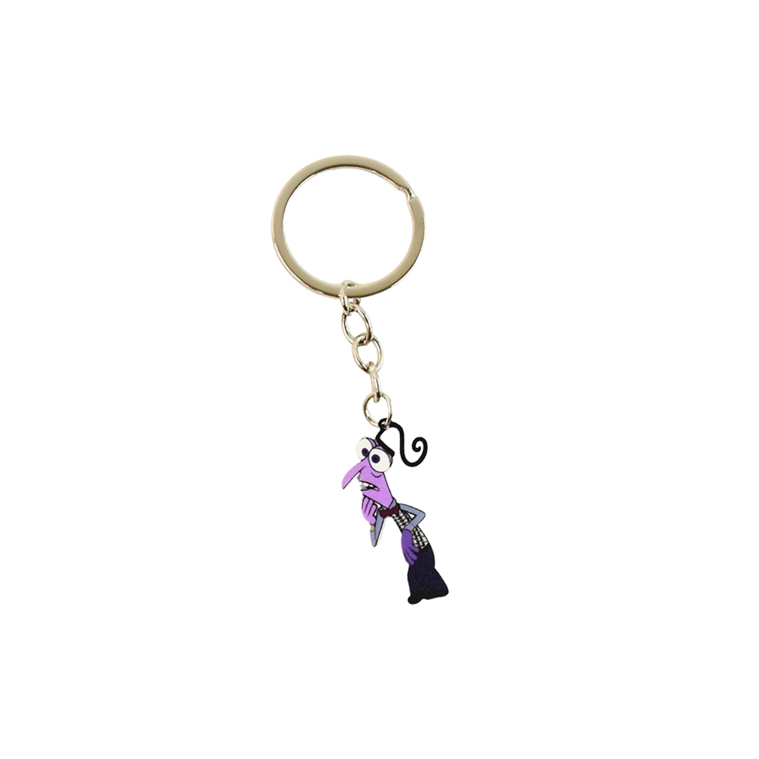 Colorful cartoon character keychain from Wukusy, perfect as a fun home decor accessory, shown hanging on a hook.