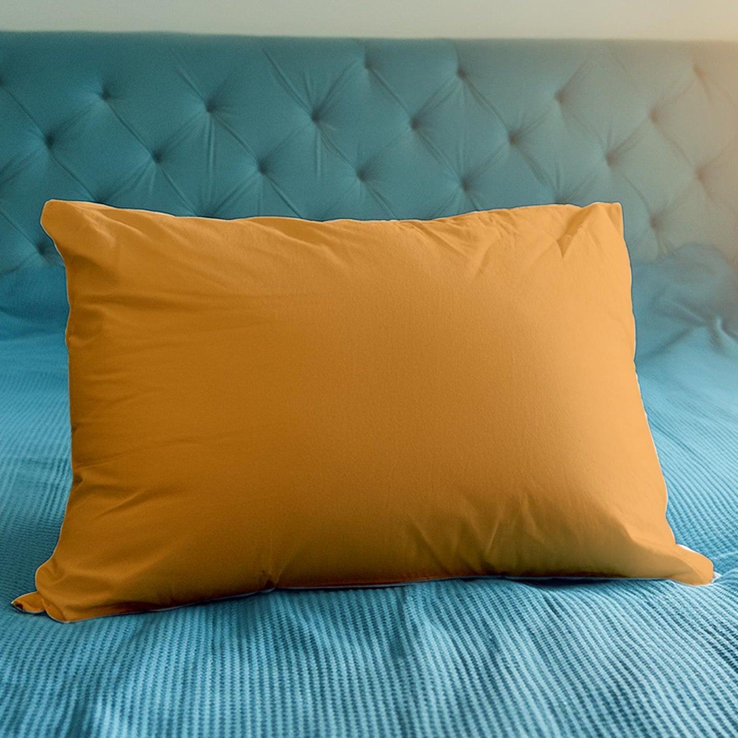 Soft Wukusy pillow cover for couch, 70x50cm, single decorative pillow cover with smooth fabric for home improvement.