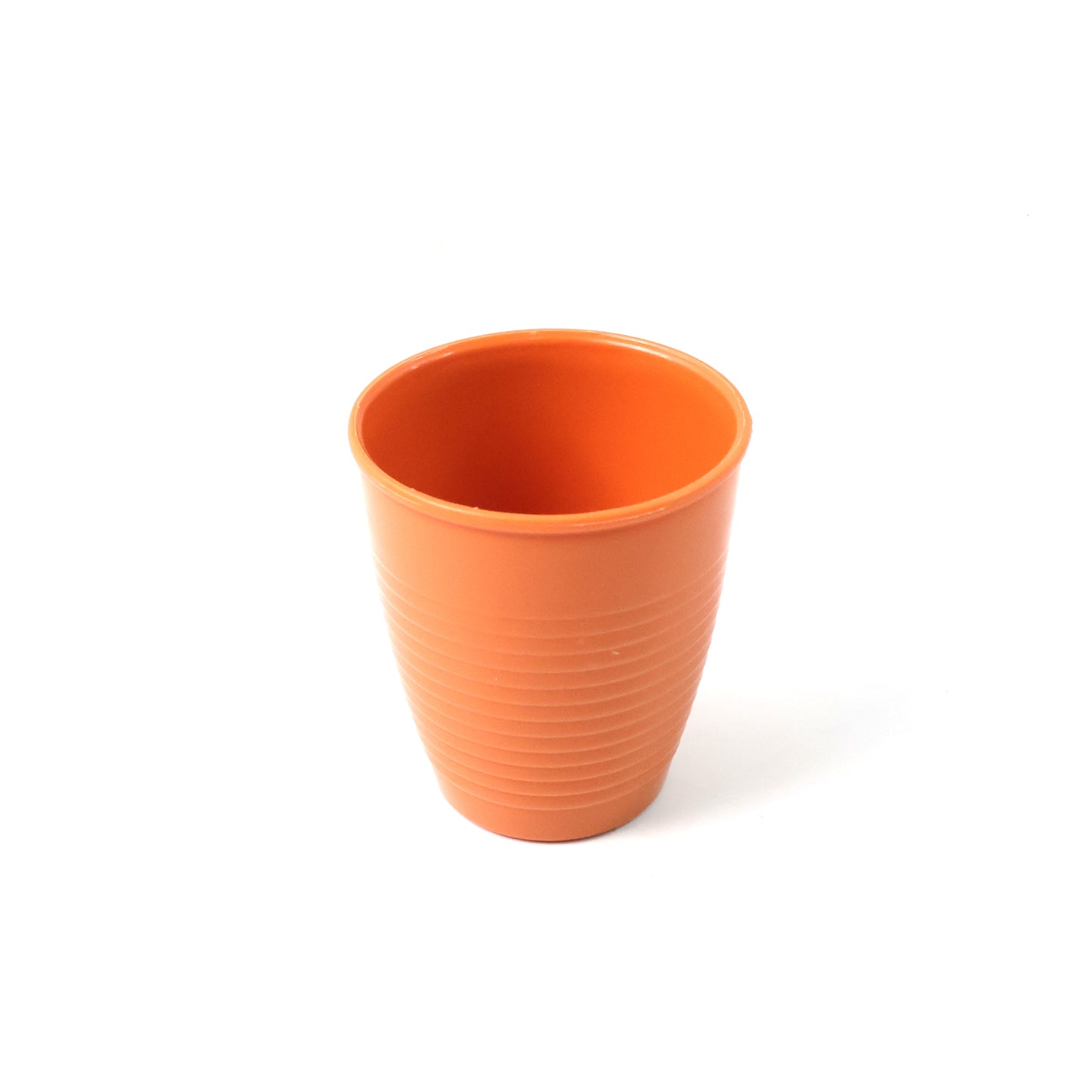 Small durable plastic drinking glass by Wukusy, clear and lightweight for home and kitchen use, 1-piece set.
