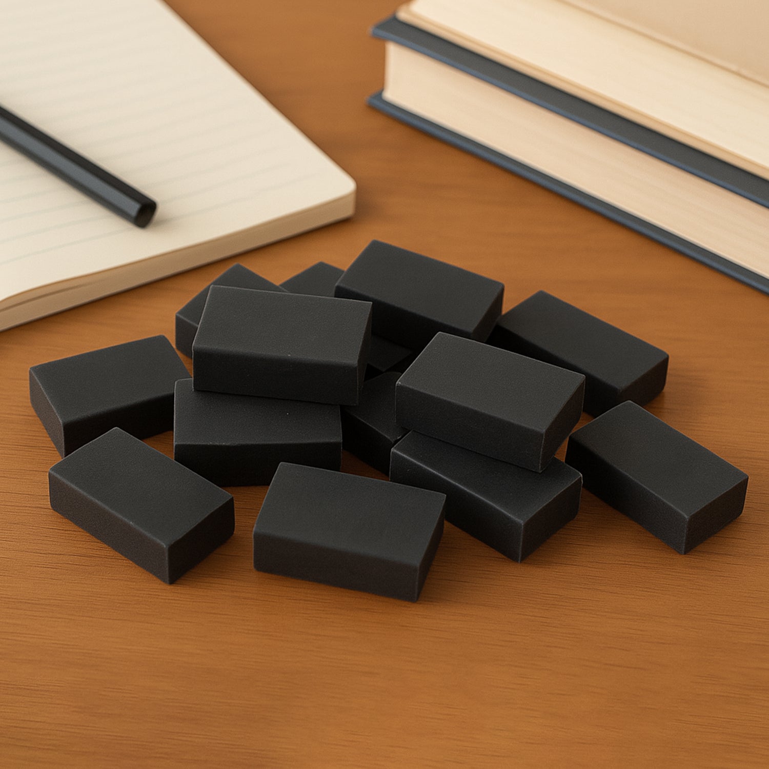 Set of 30 Wukusy stylish office erasers with mixed colorful designs, perfect for school or office use.