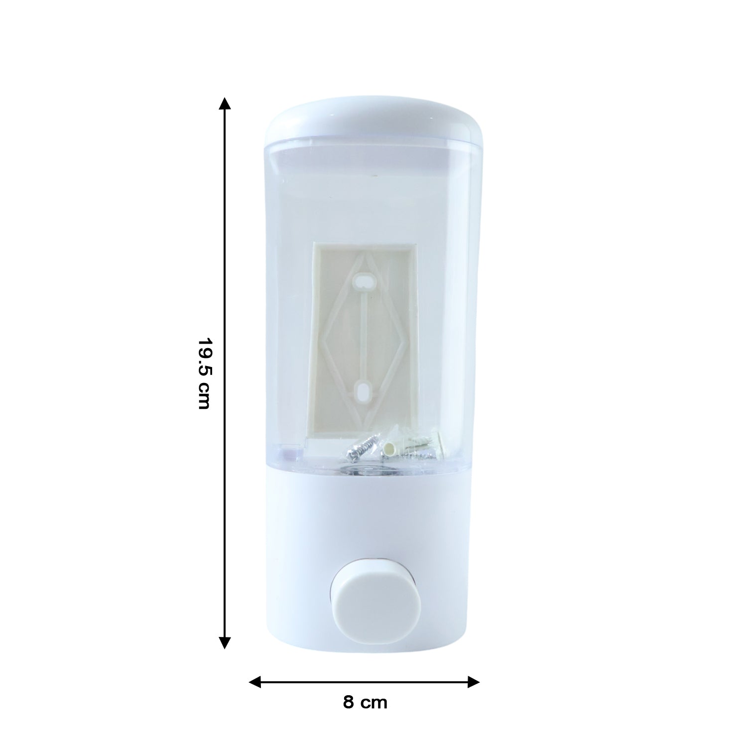 Wukusy wall mount liquid soap and hand wash dispenser, 500ml capacity, sleek design with a pump for easy dispensing.