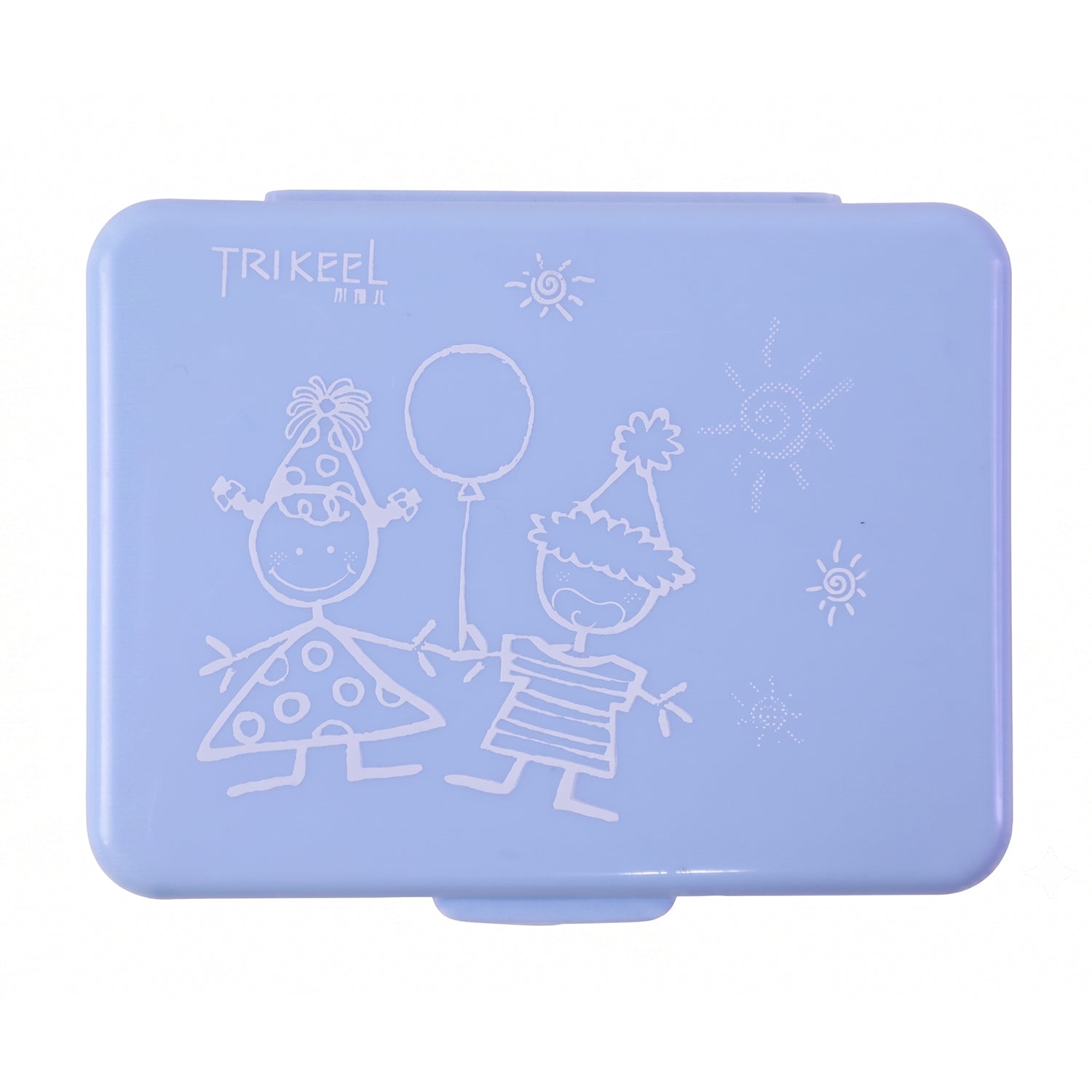 Wukusy 6-compartment plastic pill organizer box for portable medicine storage with individual sections and secure lid.