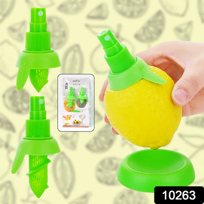 Set of three Wukusy lemon sprayer and citrus lime juicers, kitchen tools for fresh fruit juice extraction.