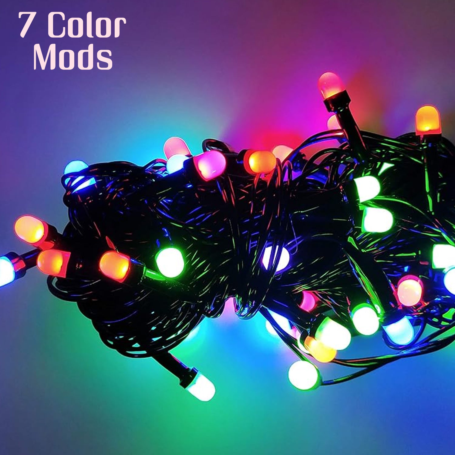 Wukusy Diwali wedding LED string light, 3 meters long, decorative home decor with colorful glowing lights for celebrations.