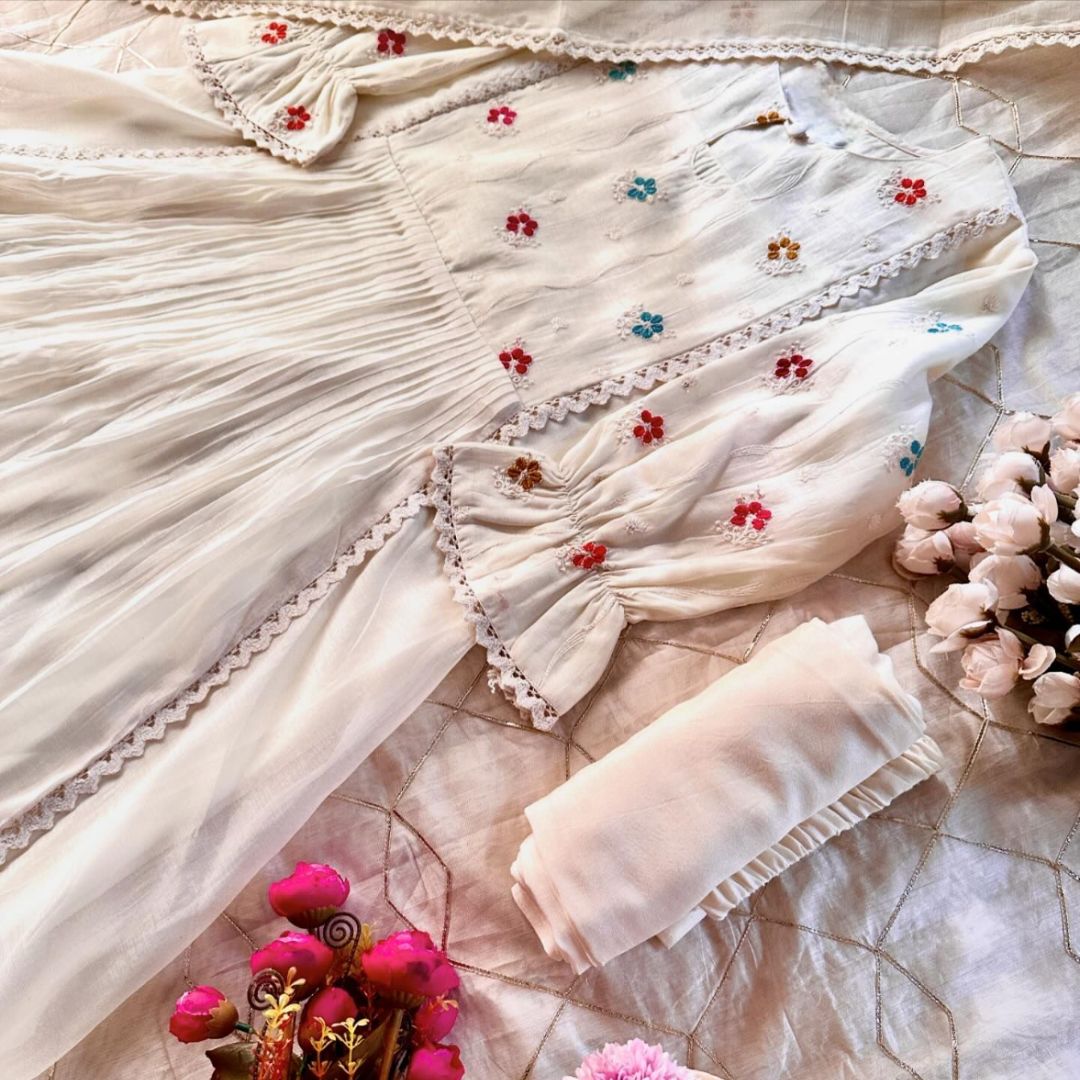 Elegant Wonderful Love designer Salwar Suit Set featuring intricate embroidery and vibrant colors, perfect for festive occasions.