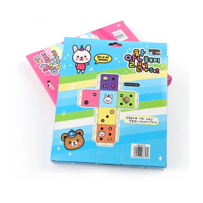 Wukusy 10-piece stationery set with pencil, ruler, rubber, sharpener, glue, ballpoint pen, scissors, pencil cover for school and office