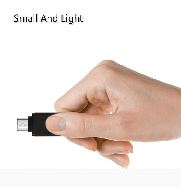Wukusy 1370 Type-C OTG Adapter connecting USB devices to Type-C smartphones and tablets.