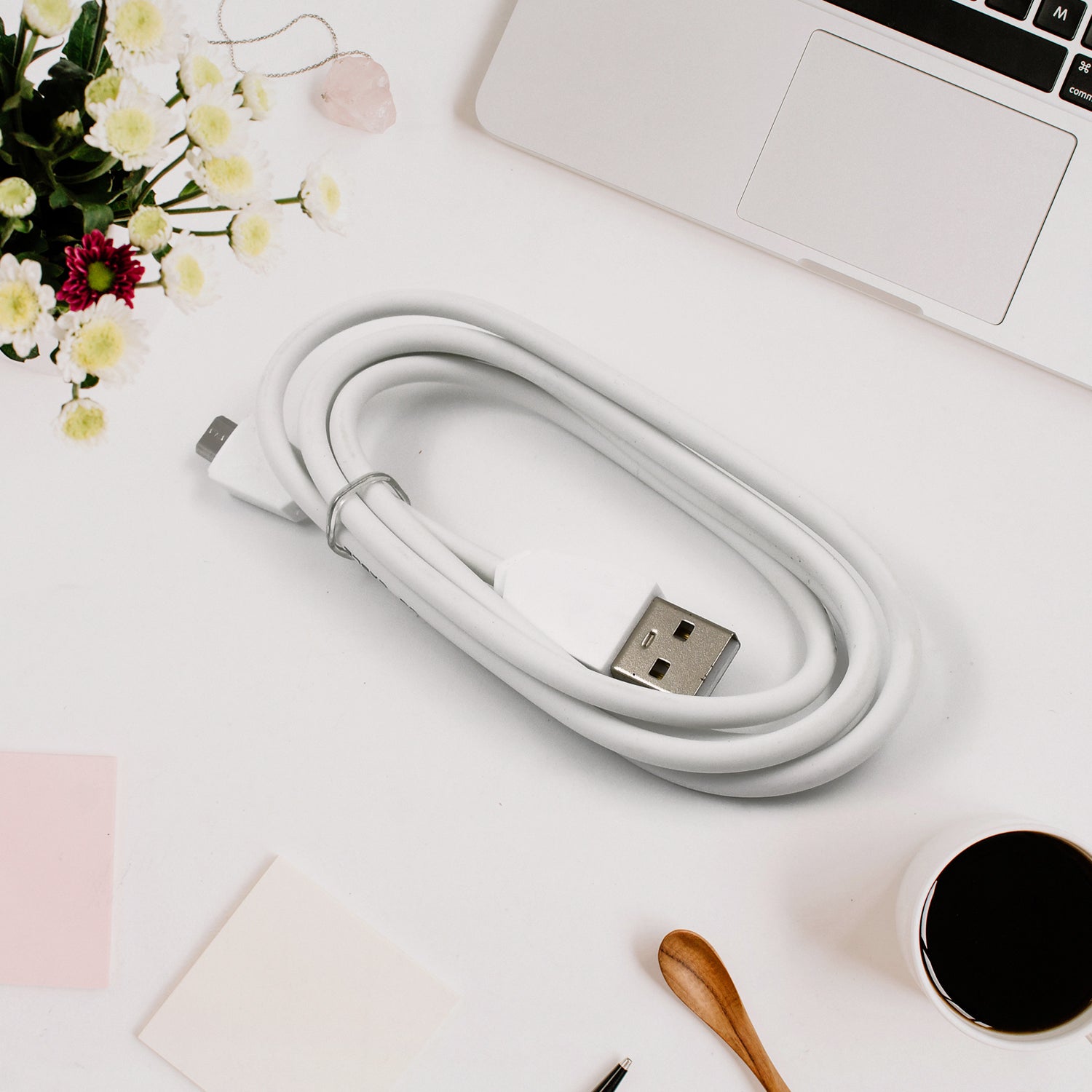 Wukusy 2A Fast Charging Android Micro USB Cable, 1000 mm length, durable accessories for quick device charging.