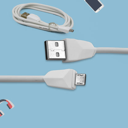 Wukusy 2A fast charging Android Micro USB cable, 1000mm length, durable accessory for quick device charging and data transfer.