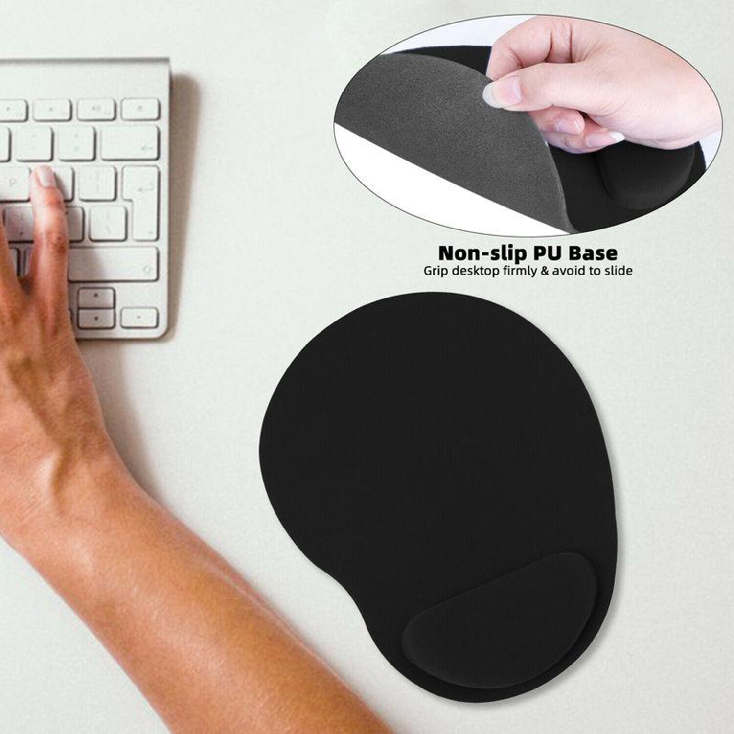 Wukusy Wrist S Mouse Pad accessory with cushioned wrist support, designed for comfortable use during computer mouse activities.