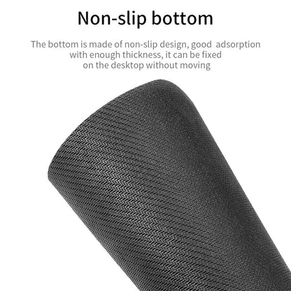Wukusy Simple Mouse Pad for computer mouse, black fabric surface with smooth texture, designed for comfortable computer use.