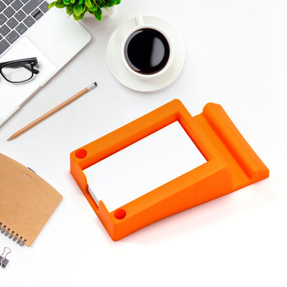 Wukusy 7205 plastic business card and mobile holder, multi-function accessories, showing the compact, lightweight design on a white background.