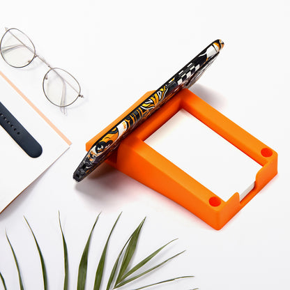 Wukusy 7205 business card and mobile holder made of plastic, showcasing multi-function design for easy organization.
