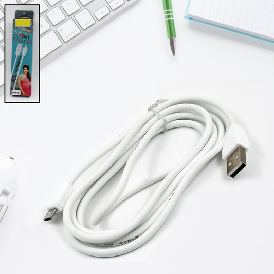 Wukusy fast charging Android Micro USB cable, 1500mm length, flexible accessory for quick device charging.
