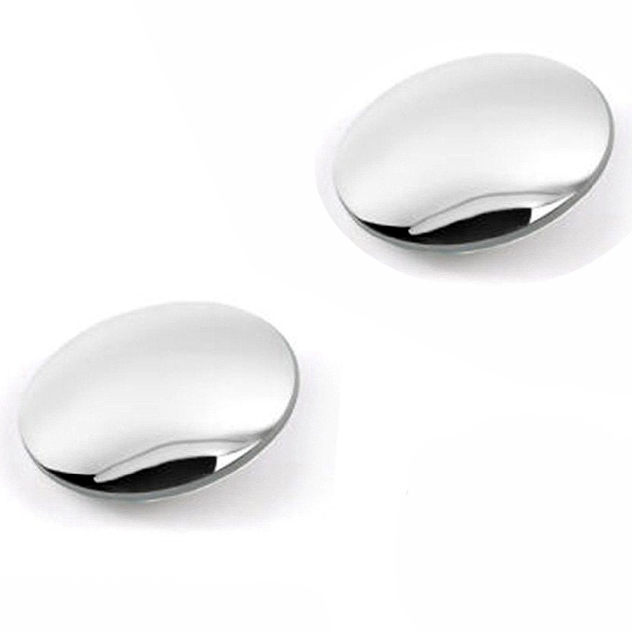 Pair of Wukusy 1512 blind spot round wide-angle convex rear view mirrors for automotive use, adjustable for better visibility.