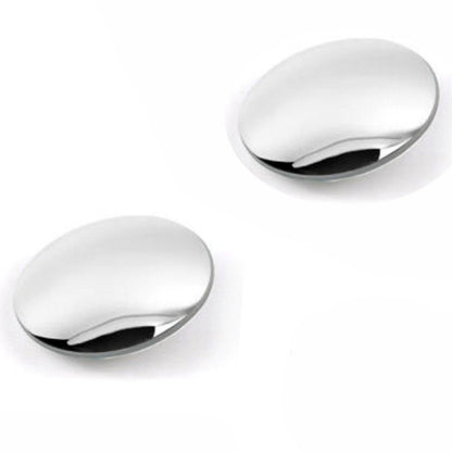 Pair of Wukusy 1512 blind spot round wide-angle convex rear view mirrors for automotive use, adjustable for better visibility.
