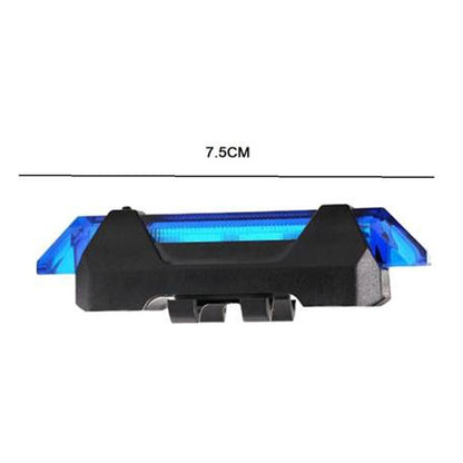 Wukusy 1617 rechargeable waterproof bicycle front LED light in blue, designed for automotive and cycling safety.