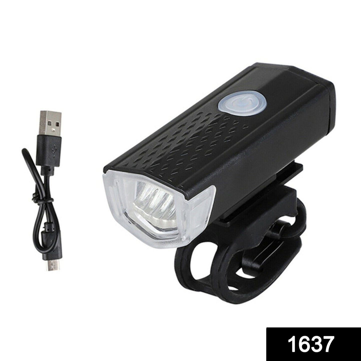Wukusy USB rechargeable bicycle light set with 400 lumens, bright front headlights for cycling safety and visibility.