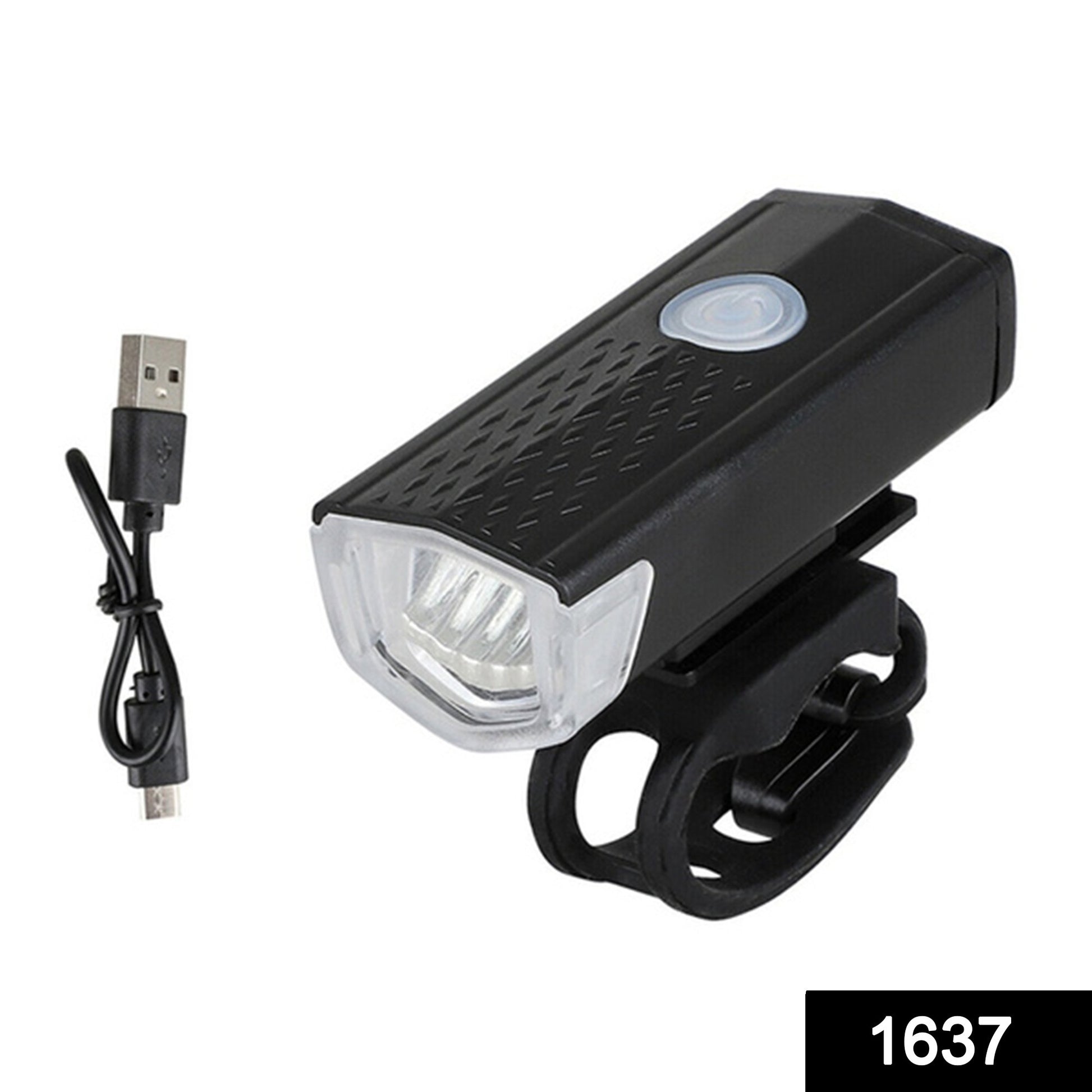 Wukusy USB rechargeable bicycle light set with 400 lumens, bright front headlights for cycling safety and visibility.
