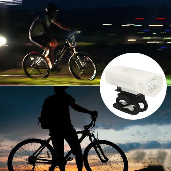 Wukusy USB rechargeable bicycle light set with 400 lumens super bright front headlights for enhanced visibility during rides
