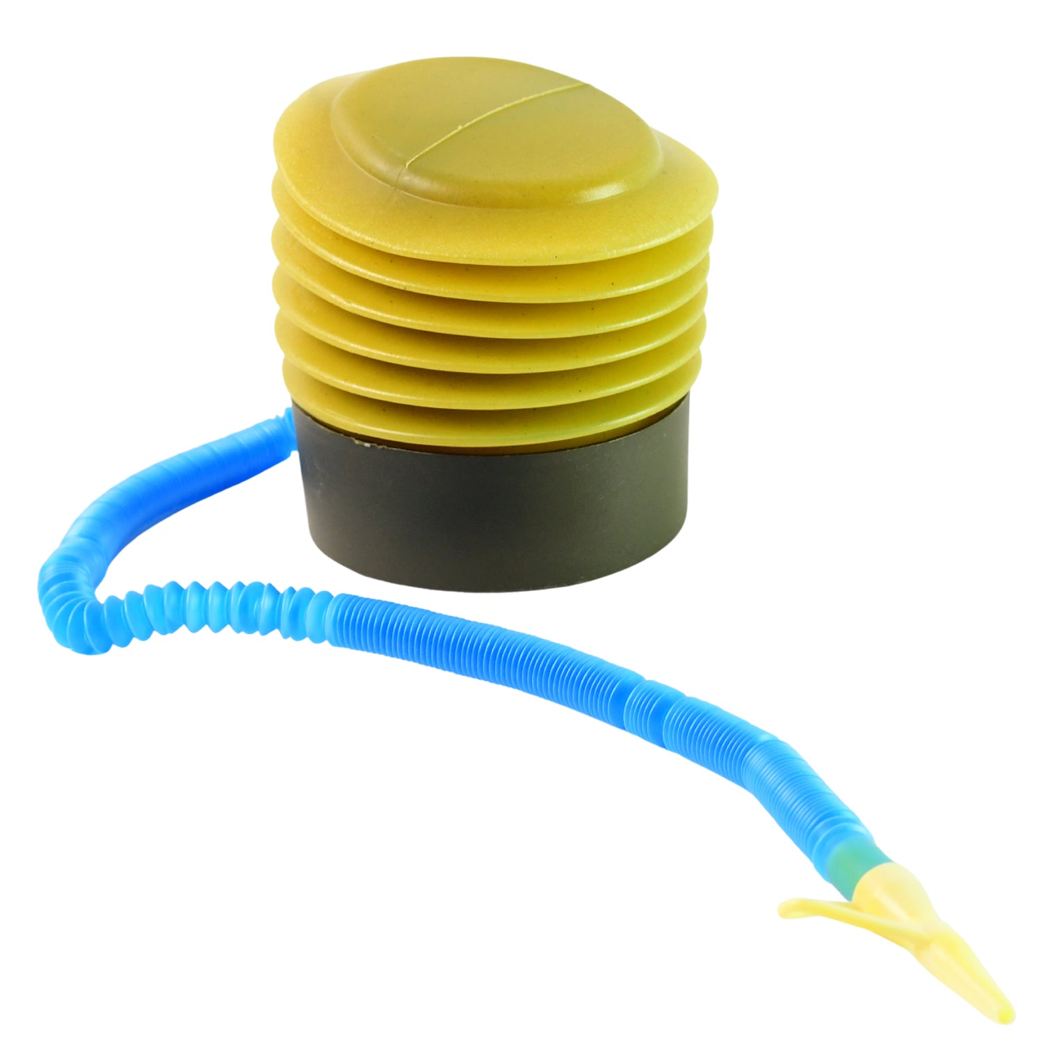 Wukusy 1680 portable automotive foot air pump with hose for inflating tires and inflatables.