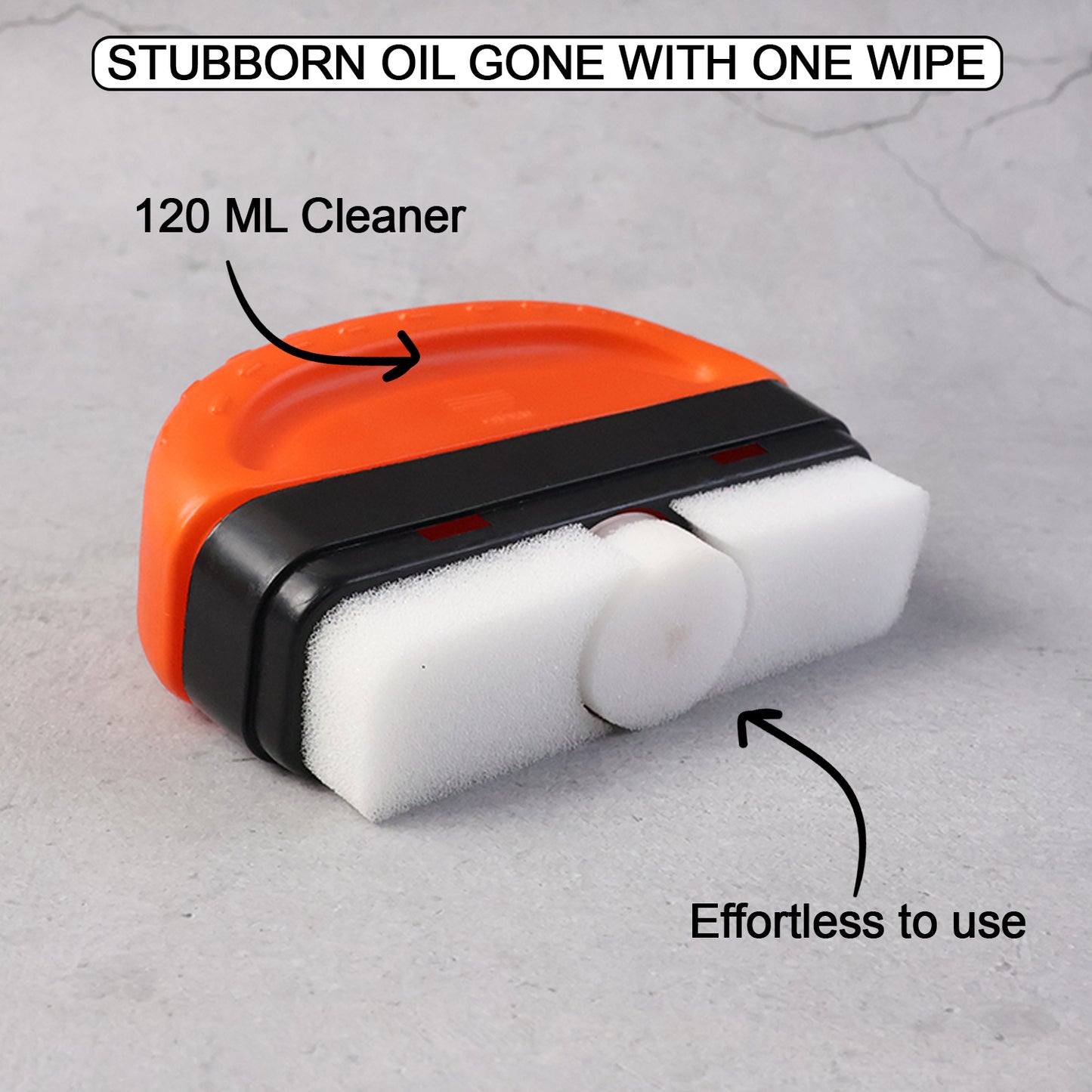 Wukusy 2-in-1 car oil film cleaning brush for automotive use, with dual-sided brush heads for effective cleaning of vehicle surfaces.