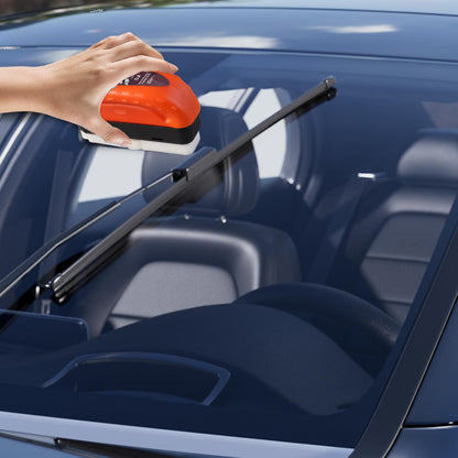 Wukusy 2-in-1 Car Oil Film Cleaning Brush for automotive cleaning, featuring dual-sided design for oil and dirt removal.