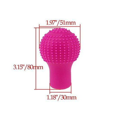 Wukusy anti-scratch universal fit silicon gear shift knob protective cover for automotive gear shifters.