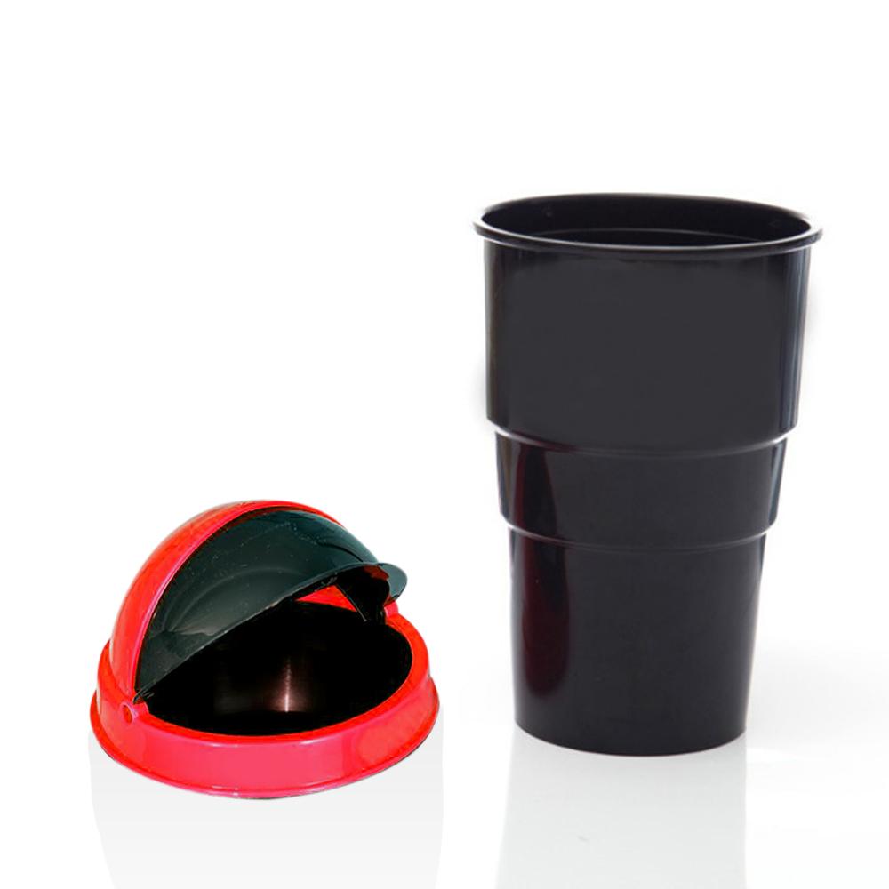 Wukusy plastic car mini dustbin in multicolour, compact trash bin for travel, auto accessory for vehicles.