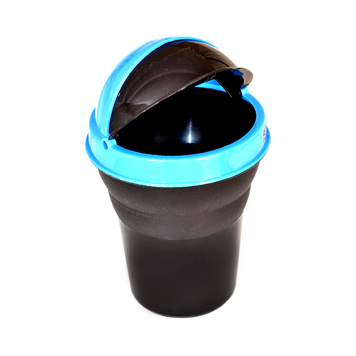 Multicolor Wukusy plastic car mini dustbin for travel, compact automotive trash bin for convenient car waste disposal.