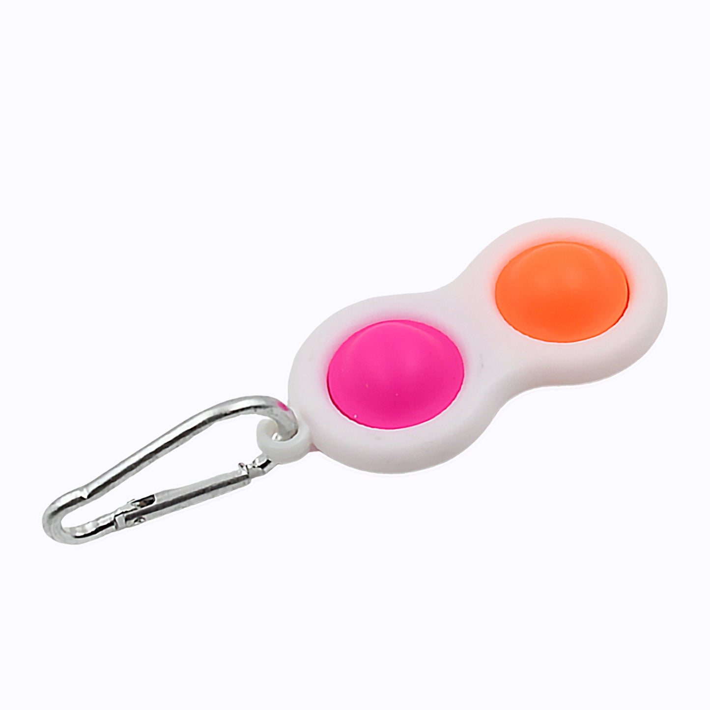 Wukusy 4850 Simple Dimple Fidget Toy Mini Keychain featuring colorful silicone bubbles for tactile fun and stress relief.